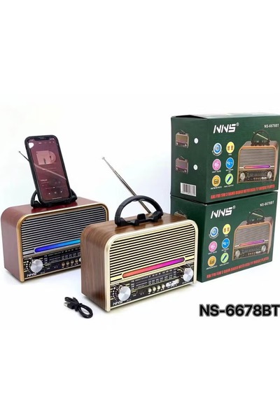 Generic راديو FM لاسلكي قابل لإعادة الشحن، محمول، قابل لإعادة الشحن، مكبر صوت...