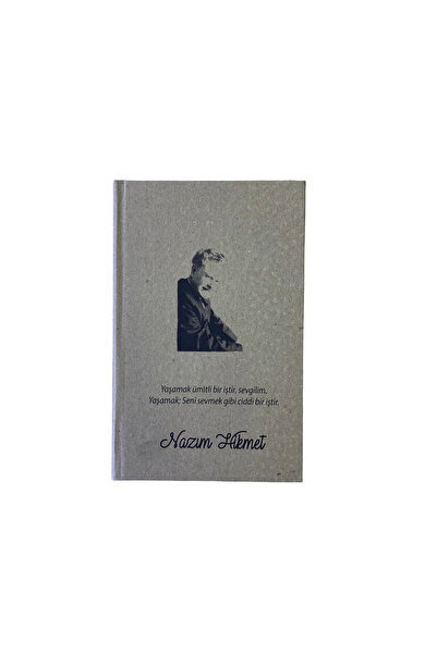 mercanpromosyon Literature Series Nazım Hikmet Designed Kraft Cover Lined Not...