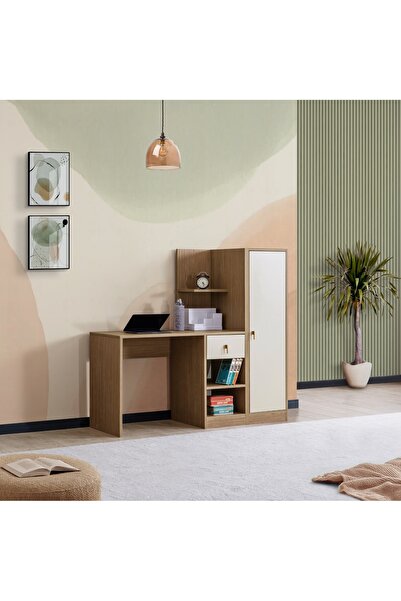 Cavissa Home Living Rubens Kitaplıklı Çalışma Masası