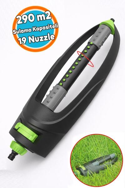 NZB Çok Fonksiyonlu Tablalı Hareketli Su Fıskiyesi 19 Nozzle Dönerli Bahçe Çi...
