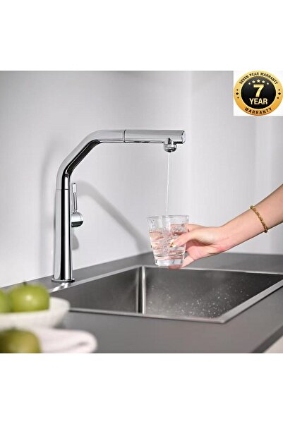 OEM صنبور مطبخ بخاصية تنقية المياه المتحركة، 2 وظيفة، صنبور حلزوني، ضمان 7 سن...