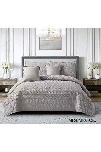 miral Summer 6-piece plain compressed double bed sheet set for a refreshing s...