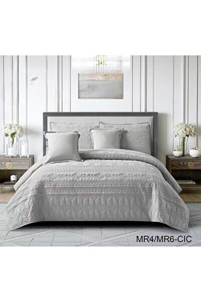 miral Summer 6-piece plain compressed double bed sheet set for a refreshing s...