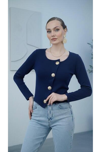 DOEDA MODA New Product Asymmetrical Cut Accessory Detailed Modal Fabric Women...