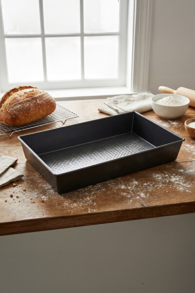 Vadi Rectangular Square Cake Mold Brownie Pastry Baking Tray Non-Stick Teflon...