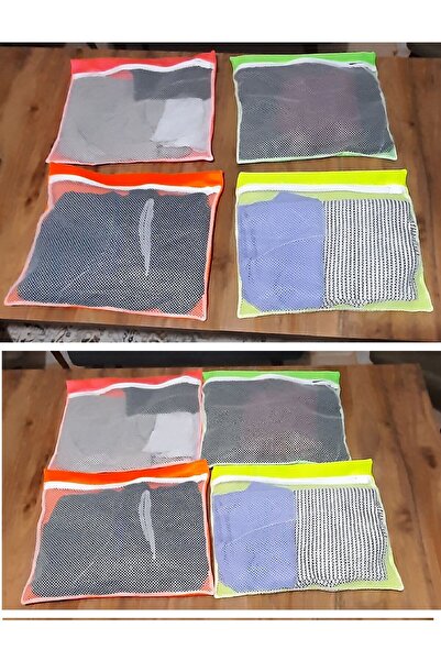 Lisinya 4 Pieces 4 Colors Suitcase Organizer - Zippered Suitcase Organizer - ...