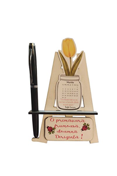 magazinu de gravura Cadou elegant-Calendar de birou personalizat cu flori si ...