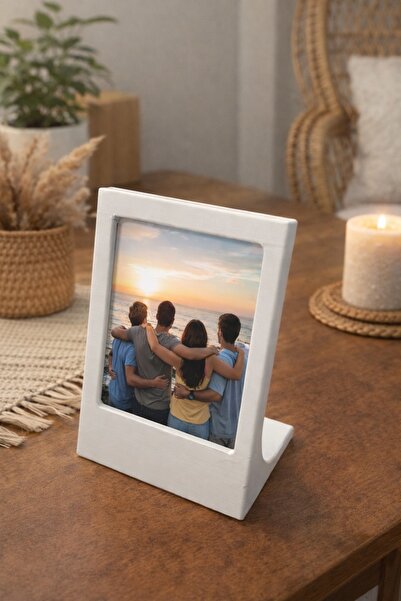Tulparmekanik Masaüstü Instax Uyumlu Fotoğraf Standı Dekoratif Sevgili Çift Ç...