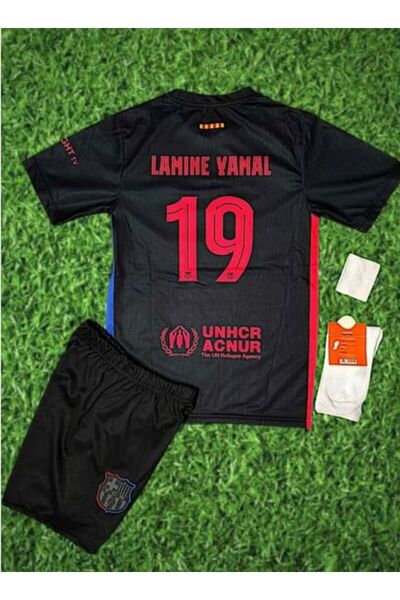 candy cup Lamine Yamal Yeni 10 Numara Deplasman Çocuk Forması 4LÜ Set