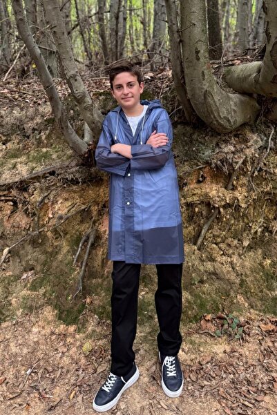 Mollycrush معطف واق من المطر للأطفال - موديل طويل خفيف الوزن مقاوم للماء للجن...