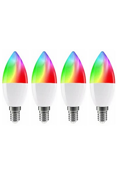 DAMUR Set of 4 Smart RGB LED Bulbs E14