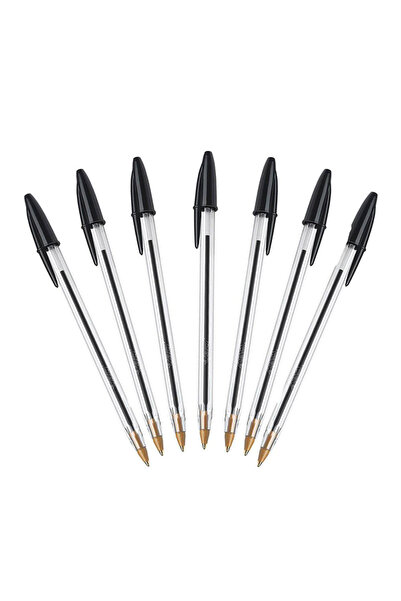 Yuka SİYAH 1,0 Mm Kalın Uçlu Tükenmez Kalem KAYGAN YAZI ÖZELLİK 10 ADET