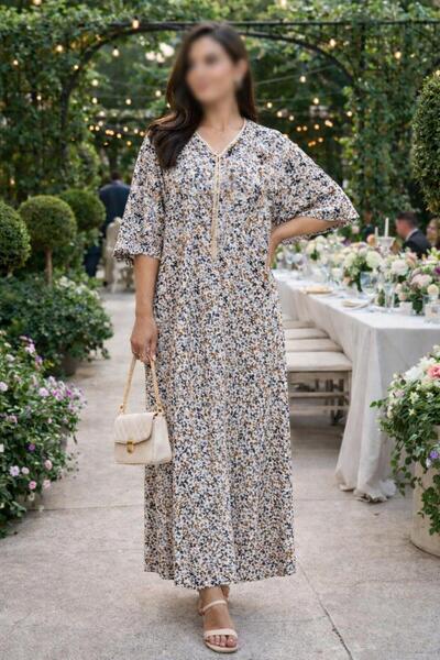 ALnama Women's half-sleeve jalabiya