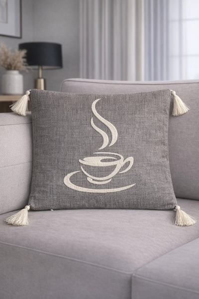 Onaltı Tekstil Punch Throw Pillow Cover 2 Pieces