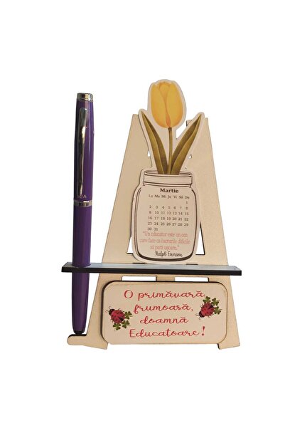 magazinu de gravura Cadou elegant-Calendar de birou personalizat cu flori si ...