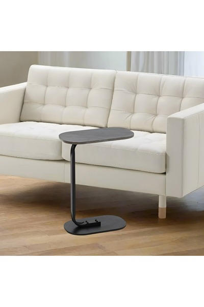 terndat Sofa service table with a gray wood top