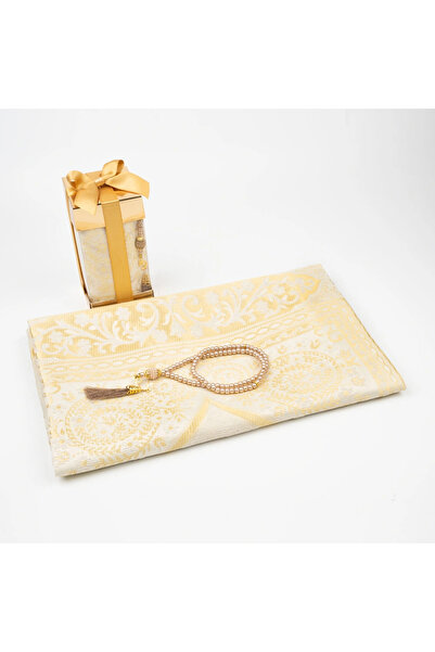 Hayrat Neşriyat Set cadou Tesbih + Covoraș de rugăciune (Cutie din acetat cu ...