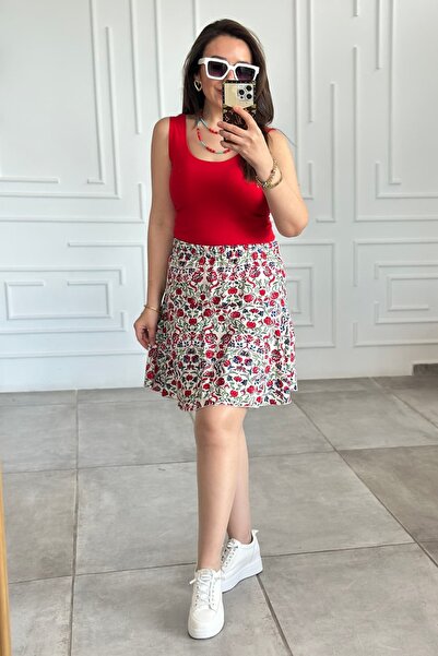 yb yağmur butik Front and Back U-Neck Cotton Undershirt