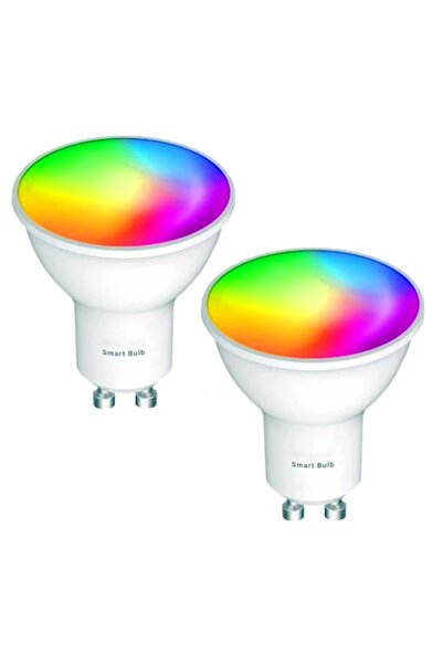 DAMUR Set of 2 Smart WiFi GU10 RGB Bulbs