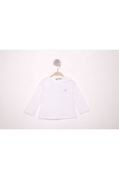 Toontoy تي شيرت بأكمام طويلة وياقة دائرية مطبوعة للفتيات الصغيرات