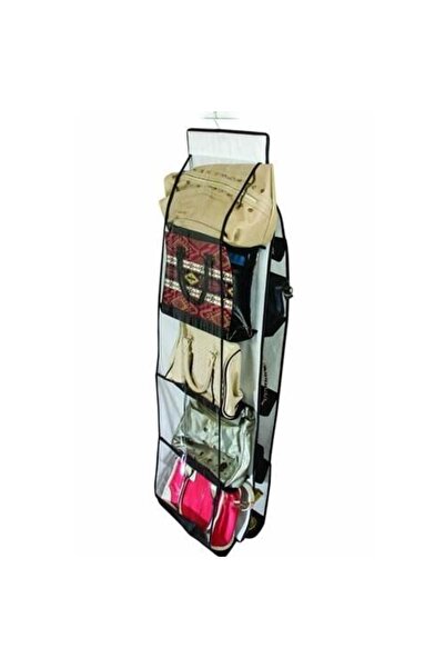 Lisinya 10-Compartment Transparent Bag Organizer for Cabinets - Tygoo