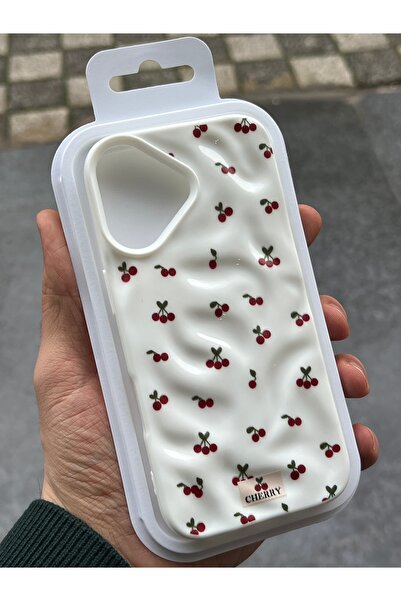 EDELFU Iphne 17 Pro Max Compatible - Wavy Crinkle Pattern Cover with Floral, ...