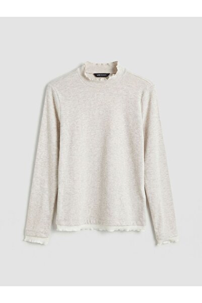 LC Waikiki High Neck Ruffled Women's Bodysuit