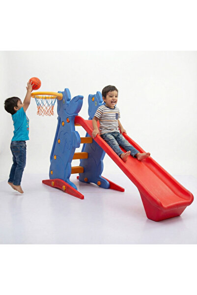 MUPARK Potalı Kaydırak Anaokulu ve Kreş Tipi 4 Basamaklı Basketbol Oyun Parkı