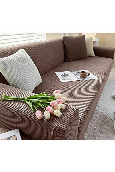 kutlale Lycra Pitikare Pattern 3-Person (1 Piece) Armchair, Sofa, Sofa Bed Co...