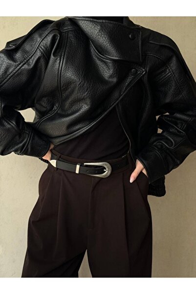 ALTUDA Дамски колан с овална катарама и бродерия