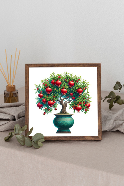 Dekorsiahome Τετράγωνος πίνακας με ξύλινο πλαίσιο TK2924