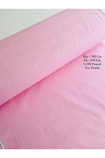 seyranat 100 cm dužina, 240 cm širina, prašnjavo roza Pamuk komada Karirani d...