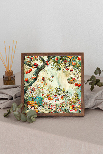 Dekorsiahome Četvrtasta slika sa drvenim okvirom TK2953