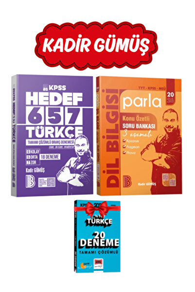 Yargı Yayınları Benim Hocam-Kadir Gümüş 2026 KPSS HEDEF657 Türkçe Branş Denem...