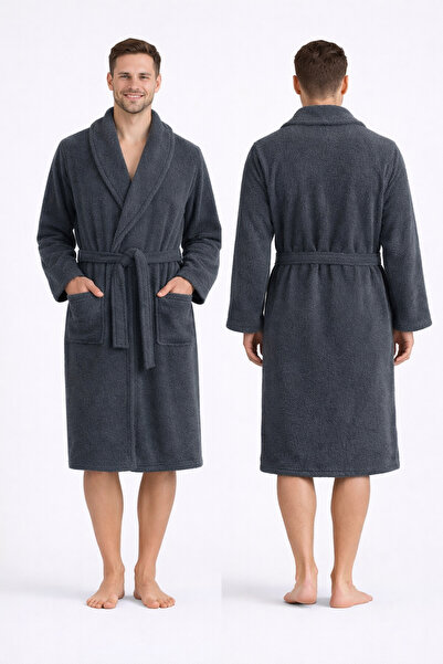 lalinehome PAMUKLU ERKEK BORNOZ