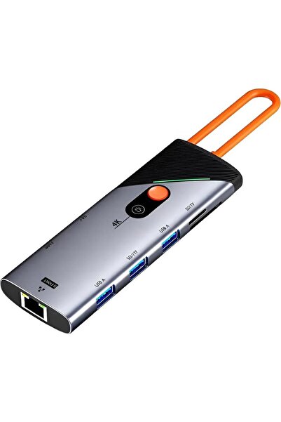 plentiful 8X Hub USB-C Çoklayıcı – 4K@60Hz, 1000Mbps LAN, 3x USB 3.0, 90W Hız...