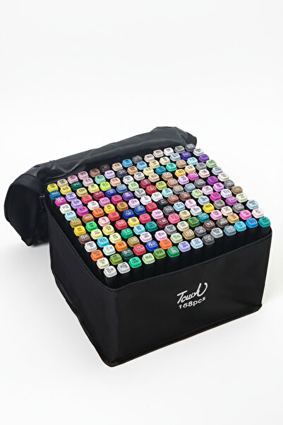 Gökyüzü ışığı Profesyonel Çizim ve Boyama için Keçeli Marker Kalem Seti - Kal...