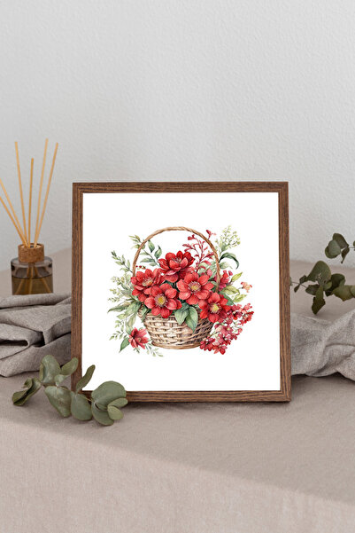 Dekorsiahome Τετράγωνος πίνακας με ξύλινο πλαίσιο TK2883