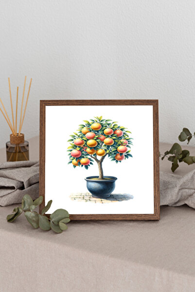 Dekorsiahome Τετράγωνος πίνακας με ξύλινο πλαίσιο TK2889