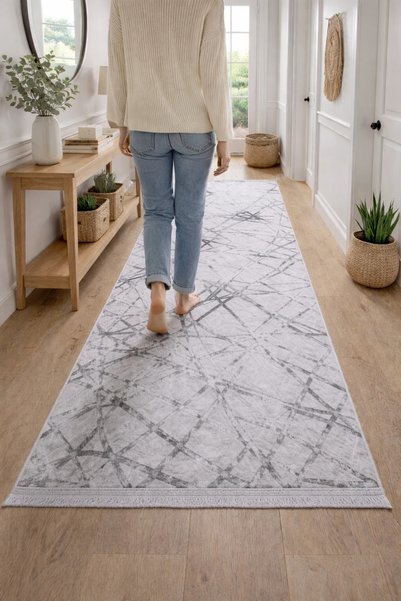 Merinos Halı Merinos Vista 76590-095 Özel Kesme Halı Gri