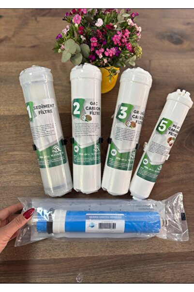 asyam Maybach 5’li Su Arıtma Filtre Seti Uyumlu Yedek Filtre Takımı