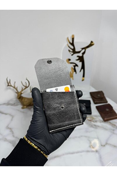 SANAT 100% Genuine Crazy Leather Handmade Minimalist Wallet - Crazy Leather S...