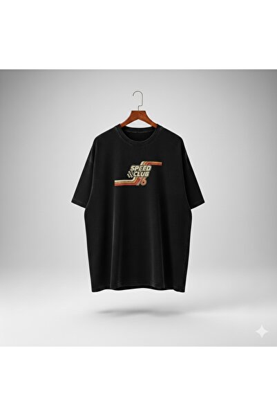 PERISENSE Μπλουζάκι Unisex Speed Club 76 με στάμπα, από χτενισμένο βαμβάκι υψ...