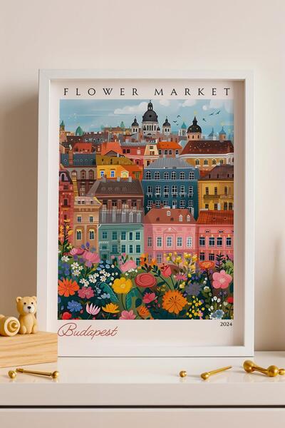 Saturn Budapest, Ungaria, tablou înrămat, decor estetic de perete pentru iubi...