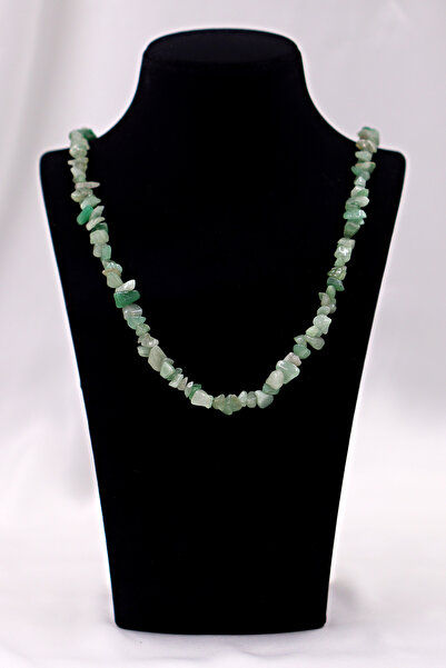 SAURACHI Aventurine Stone Pendant Unshaped Natural Stone Broken Stone String