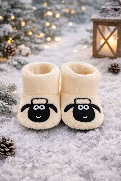 Peppino Bebek & Çocuk Kaydırmaz Tabanlı Ev Botu / Panduf / Kışlık Peluş Desen...