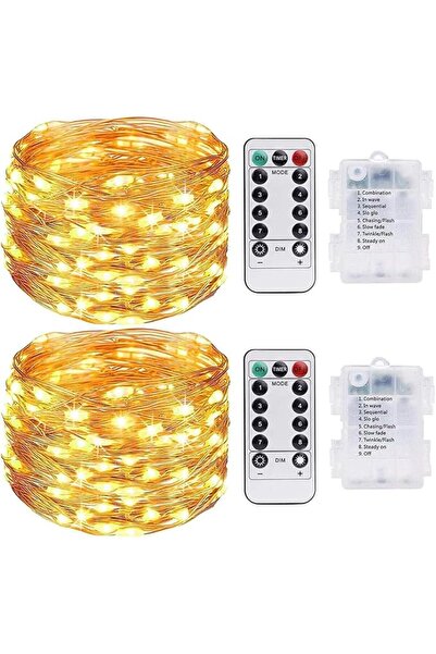 Genericc Fairy Lights Battery, 2 Pack 39ft/10m 100 LED String Lights