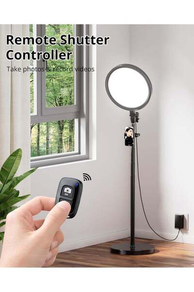 PLOKAMA Dimmable Professional Ring Light with 66" Tall Tripod Stand