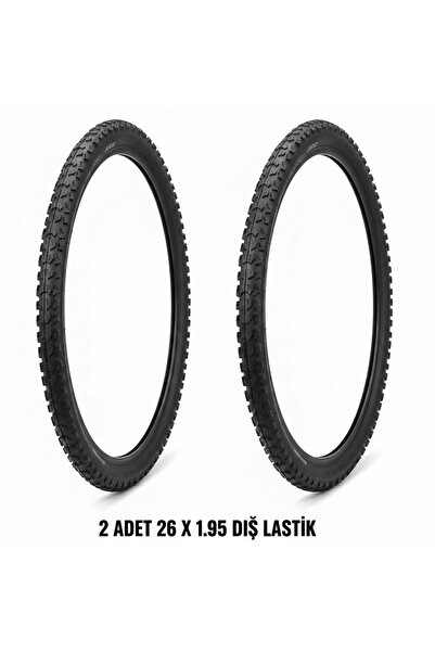 güçlü bisikletmotosiklet 26 Jant Bisiklet Dış Lastik Takımı - 2 Adet 26x1.95 ...
