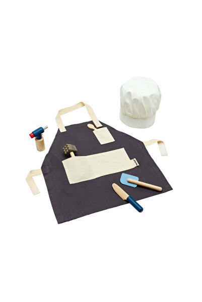 PLANTOYS Chef Set — Wooden Pretend Play Cooking Set